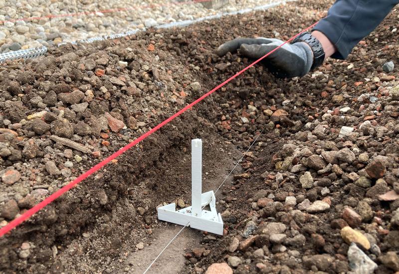 Die Sensoren messen die Temperatur im und auf dem Substrat