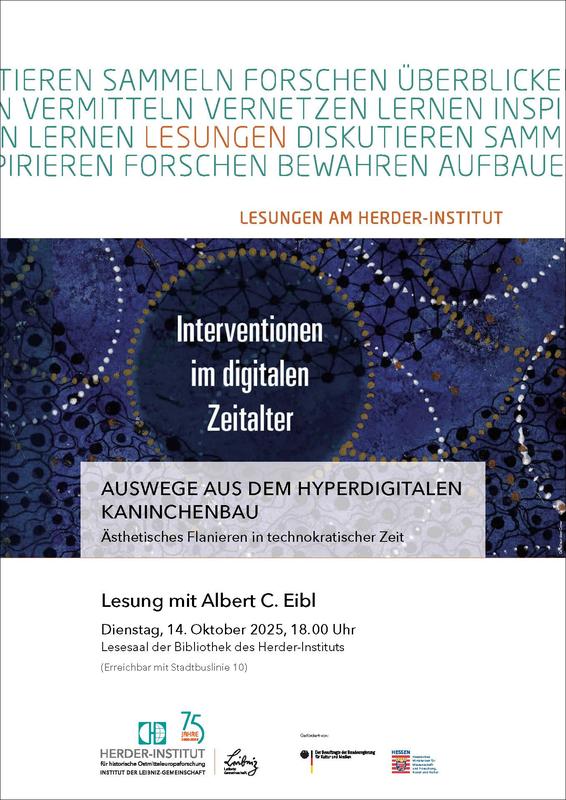 Poster zur Lesung