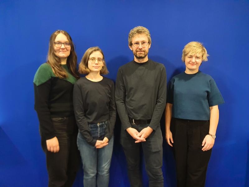 The team at the GWZO department in Prague (Photo from left to right: Jana Sosnová, M.A.; Dr. Ella Rossman; Dr. Michal Frankl; Dr. Aleksandra Szczepan)