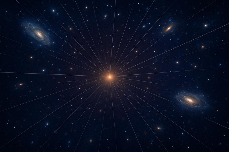 Die Ausdehnung des Universums (KI-generiert)