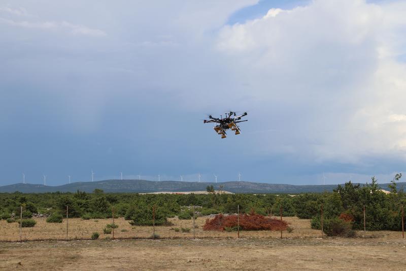 Feldtests mit Drohne in Kroatien 