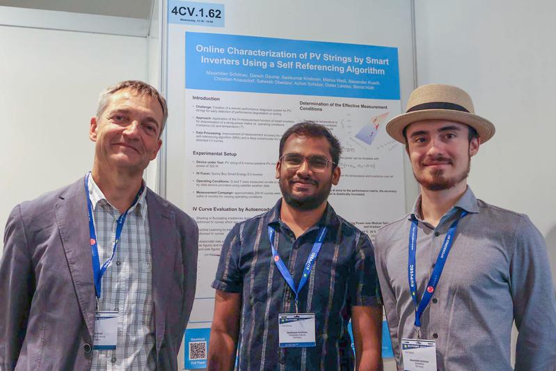 Das Forschungsprojekt wurde auch auf der Konferenz „European Photovoltaic Solar Energy Conference and Exhibition“ vorgestellt. Es kombiniert die Charakterisierung von Solarzellen mit KI. Ziel sind möglichst genaue Ertragsprognosen.