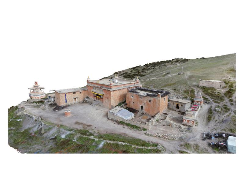 Ein Modell des Shey-Ensembles, basierend auf 3D-Vermessungen der TU Graz.