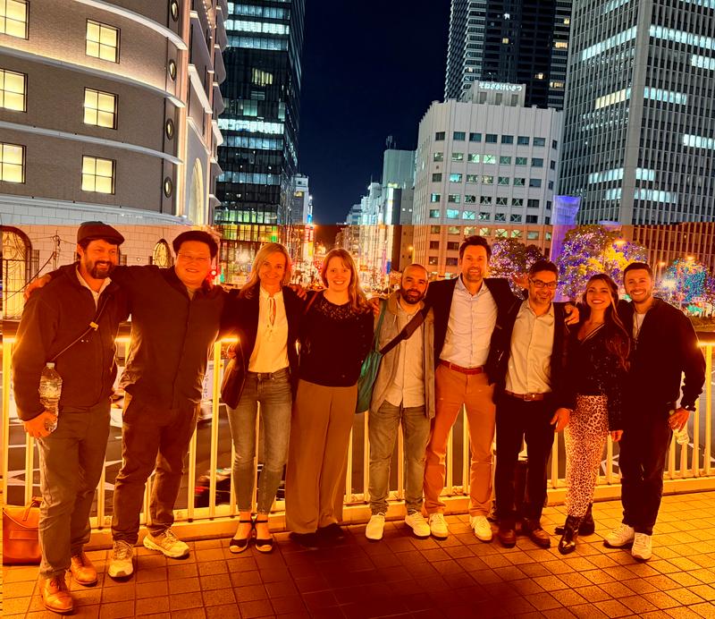 Key members of tThe team and colleagues from Würzburg University Hospital visiting their cooperation partners in Osaka. 