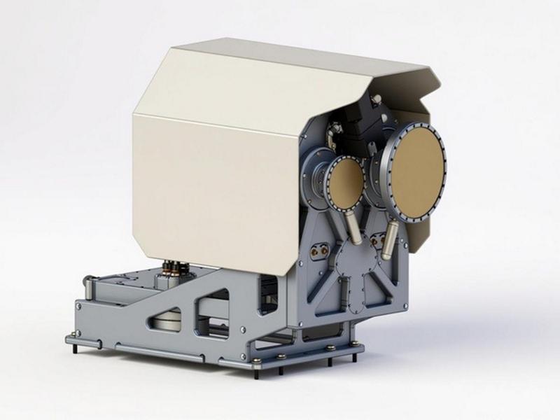 Rendered Image for one of the receivers in the 4.6 to 15.4 GHz range.