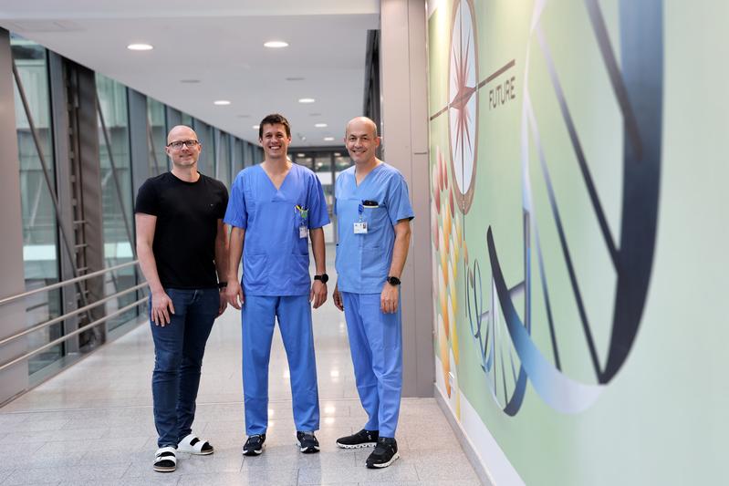 Führten die Analyse durch, v.l.: Andreas Meryk, Alexander Tilg und Roman Crazzolara