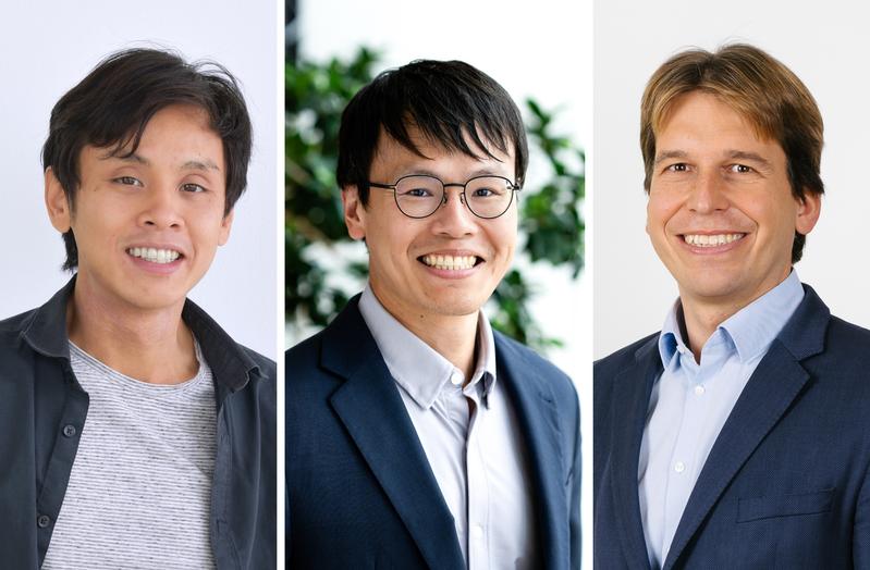 Die Autoren der Studie Tuan-Anh Nguyen, Jung-Ming George Lin und Stefan Kubicek (v.r.n.l.) 