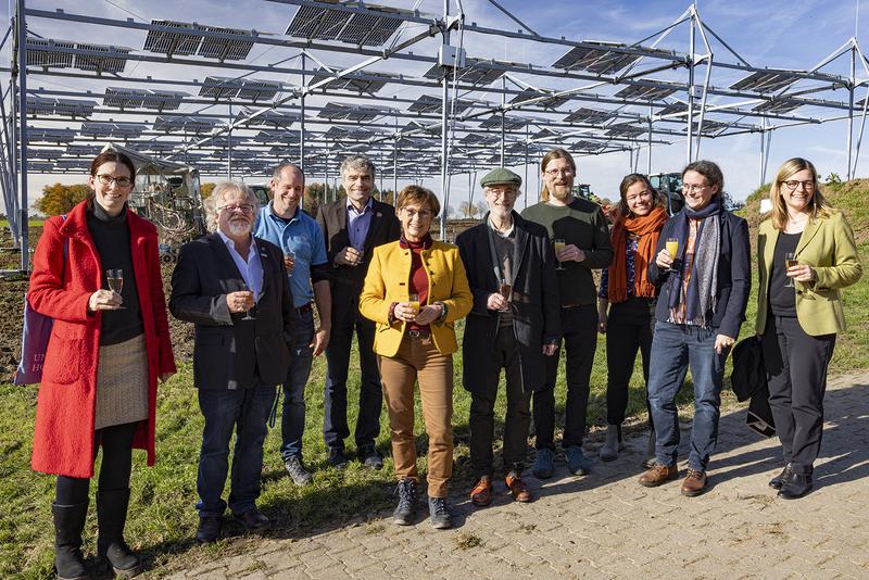 Agri-PV-Forschungsanlage in Renningen - Einweihung mit Staatssekretärin Sabine Kurtz