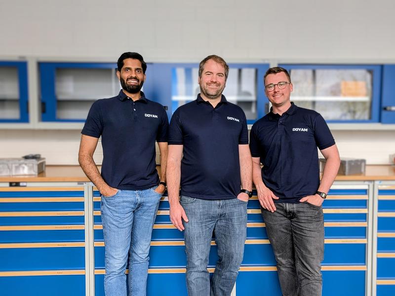 Die Gründer Sheikh Mustafa Mumtaz, Thorben Schobre und Lukas Radomsky (v.l.).