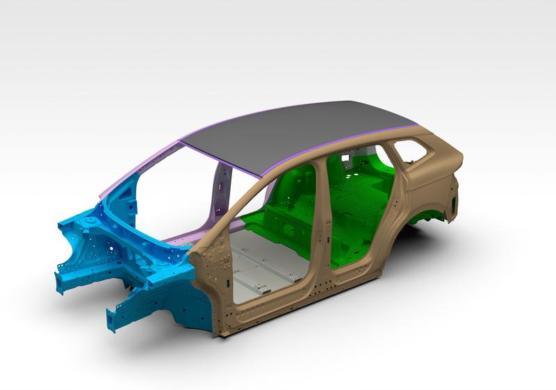 Modular body design, divided for improved circular economy.