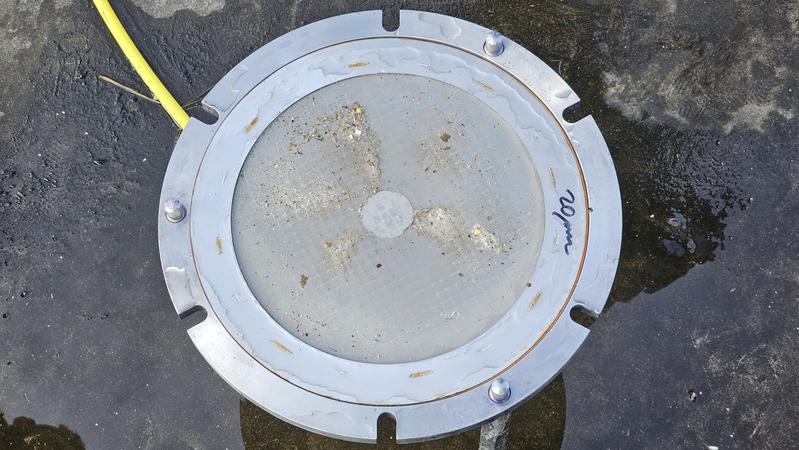 The filters enabled solid samples to be collected.