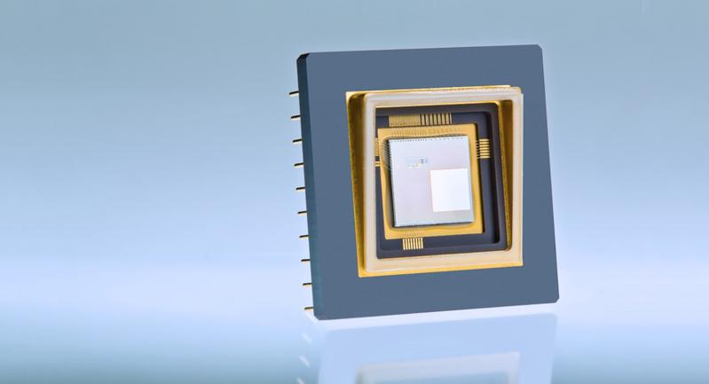 SLM-Chip mit 256 x 256 Mikrospiegeln 