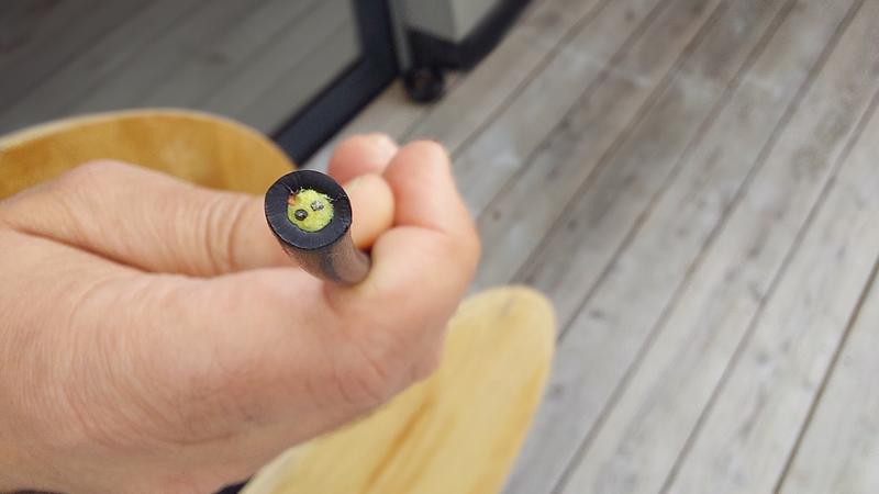 Kabel mit Spezialfaser für den Einsatz auf einer Baustelle.