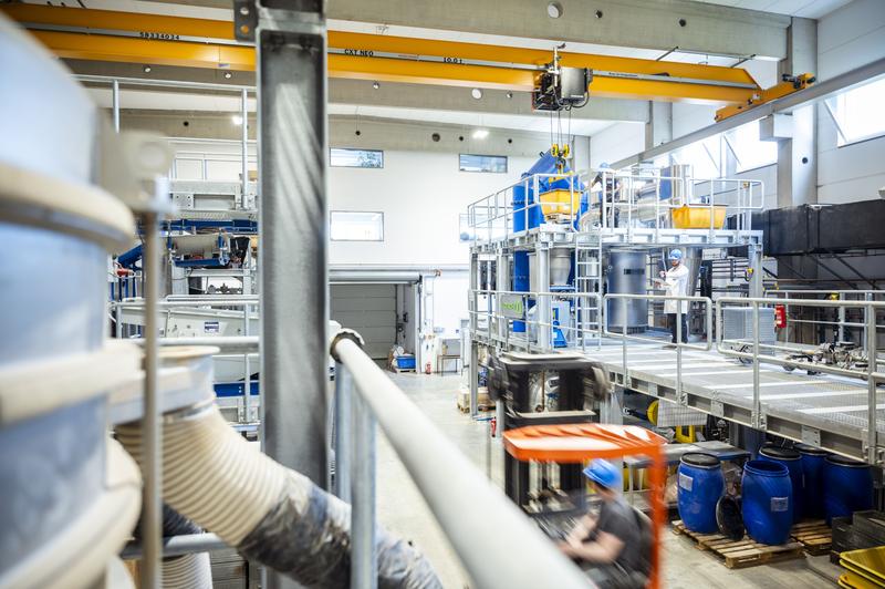 Recycling-Versuchshalle