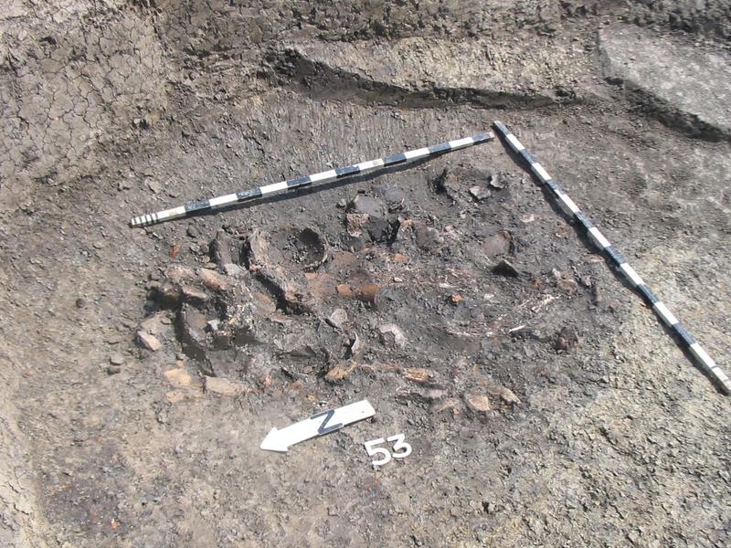 Die neolithischen Bauern entsorgten ihren Abfall häufig in Gruben in der Nähe ihrer Wohnhäuser.