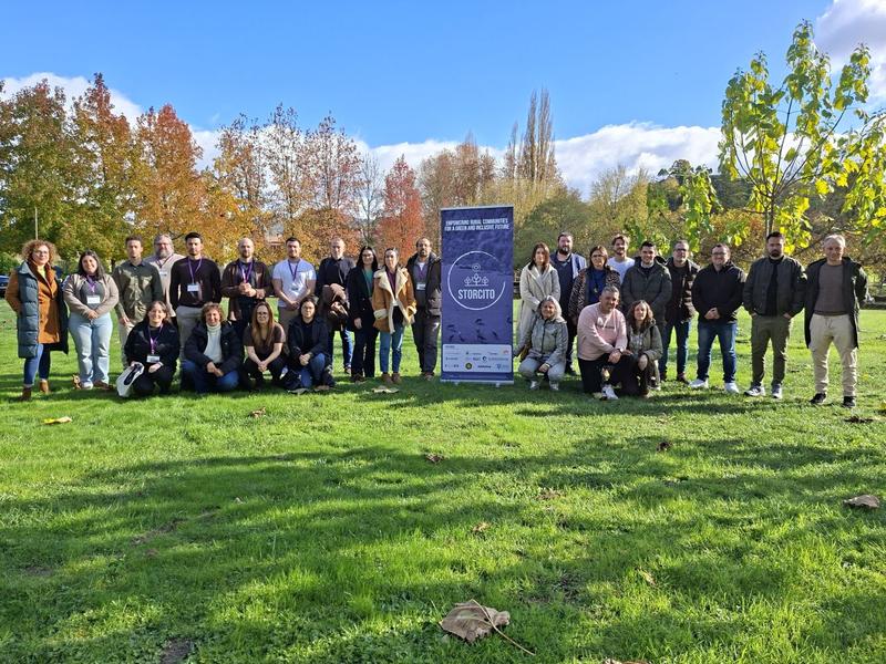 Das Team der THD beim Workshop mit regionalen Akteuren beim Treffen vor Ort in Allaríz, Spanien.