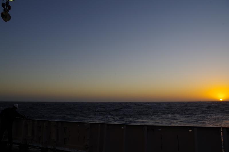 Science at sea comes with some beautiful sunsets. 
