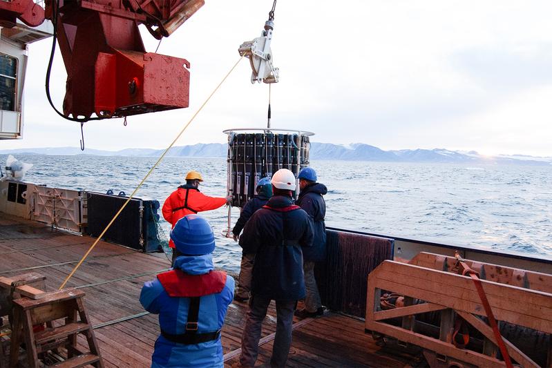 Ein Großteil der Proben wurden in der Framstraße zwischen Spitzbergen und Nordost-Grönland genommen.