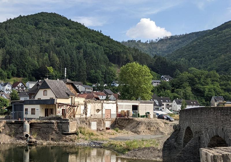 The extreme flooding in July 2021 caused catastrophic damage in the Ahr Valley. 