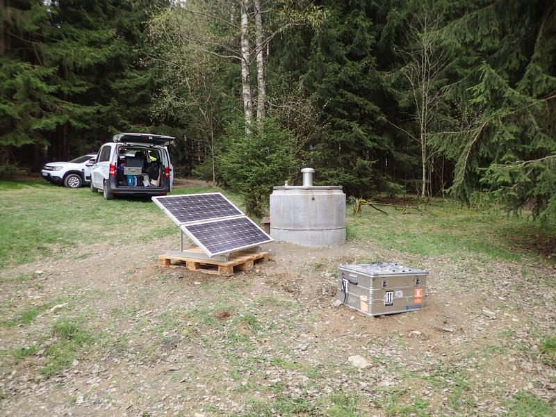 Messstation an der Bohrung S2 Tisova/Klingenthal 