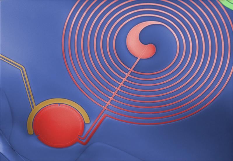 Nano device mit planarer Spule