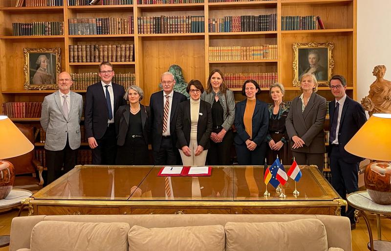 MoU ceremony at the French Embassy in Berlin.