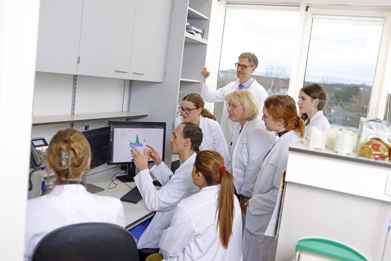 The research team at a lab meeting. 