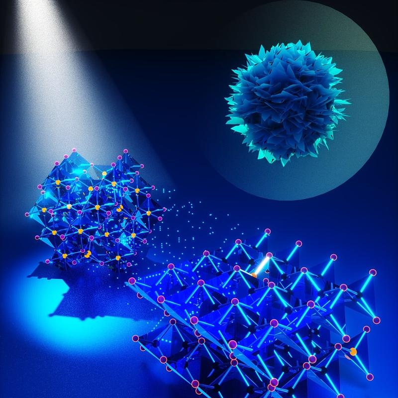 The nanostructure does not form directly, but rather via a layer-like intermediate product that grows in two dimensions, transferring its crumpled nanosheet shape to the final material. 
