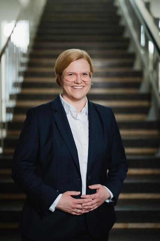 Prof. Dr. Corinna Dawid kurz vor der feierlichen Amtsübergabe