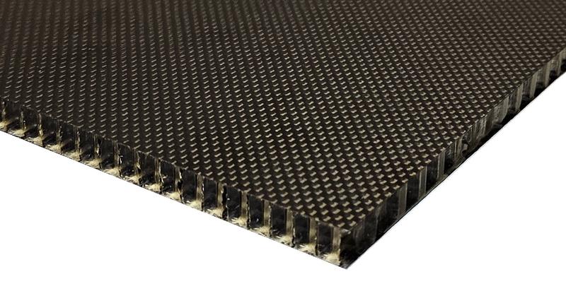 Thermoplastische PEI-Wabenkern-Sandwichplatte.