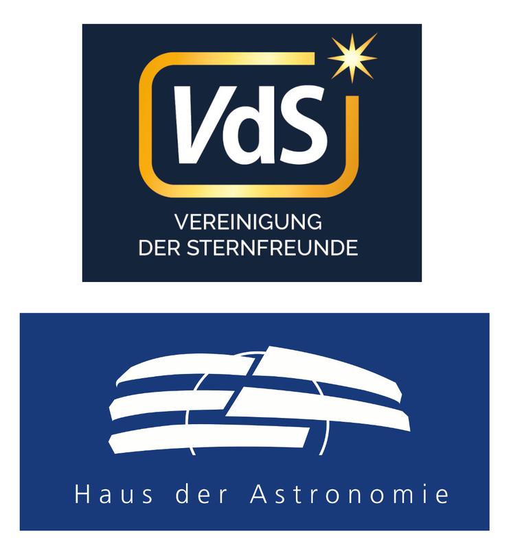 Logos von Vereinigung der Sternfreunde und Haus der Astronomie