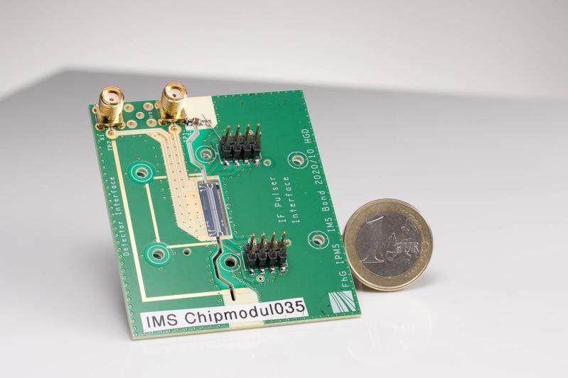 IMS-Chipmodul für die einfache Systemintegration in ein Ionenmobilitätsspektrometer.