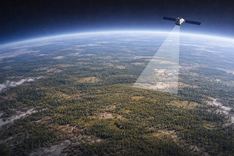 Satellitenbeobachtung unterstützt Forschung.
