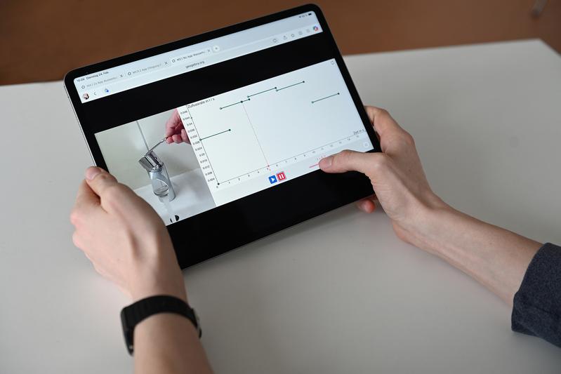 Digitale Werkzeuge wie die Mathematiksoftware GeoGebra spielen bei MaTeGnu eine zentrale Rolle. 