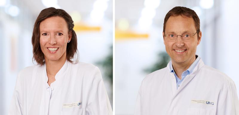 Priv.-Doz. Dr. Jana Zschüntzsch, senior physician at the Department of Neurology at the University Medical Center Göttingen (UMG), and Prof. Dr. Jens Schmidt, specialist at the Department of Neurology at the UMG.
