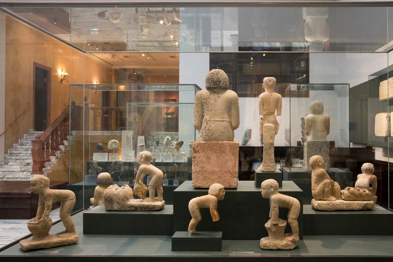 Blick ins Ägyptische Museum der Universität Leipzig. 