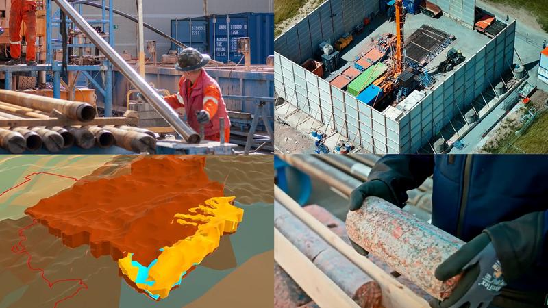 In der Erkundungsphase untersuchten die Forschenden den Untergrund mit geophysikalischen Methoden und zwei Bohrungen und führten die Daten in einem Digital Twin zusammen. 