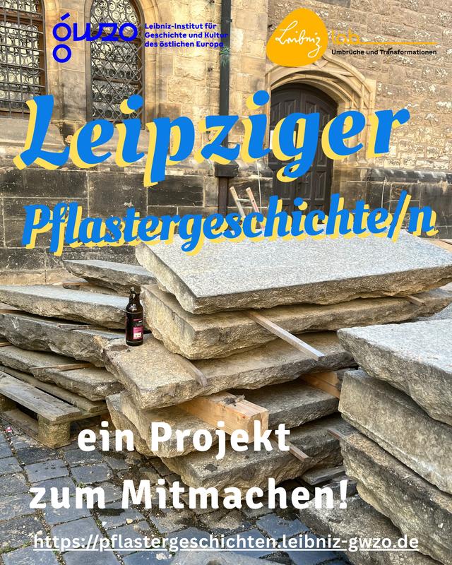 Plakat "Leipziger Pflastergeschichten"