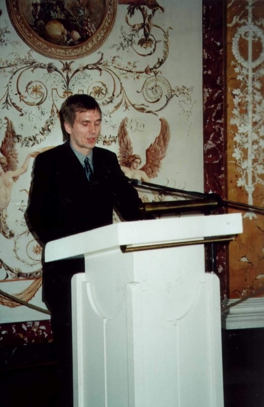 Für seine Interkulturellen Studien ausgezeichnet: Prof. Jürgen Bolten von der Uni Jena, hier bei seiner Dankesrede in der Würzburger Residenz - Foto: Uni Jena