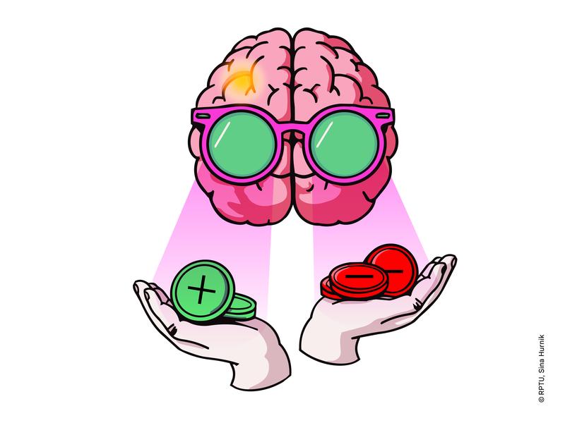 Die psychische Widerstandsfähigkeit ist bei Menschen höher, die positive Aspekte bei Kosten-Nutzen-Entscheidungen stärker gewichten. Deren Hirn verarbeitet Negatives stärker, während es für Entscheidungen weniger ins Gewicht fällt.
