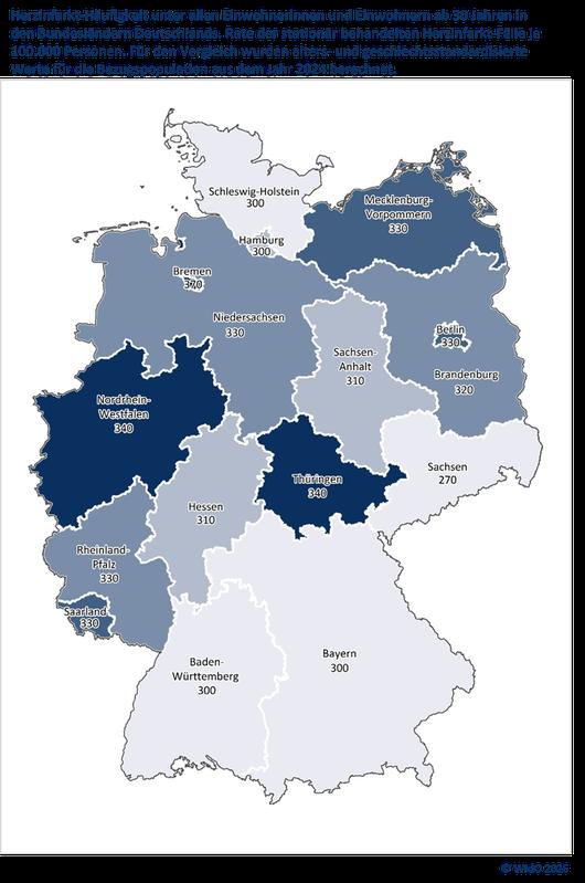 "Fairer" Bundesländer-Vergleich: Niedrigste Herzinfarkt-Rate in Sachsen