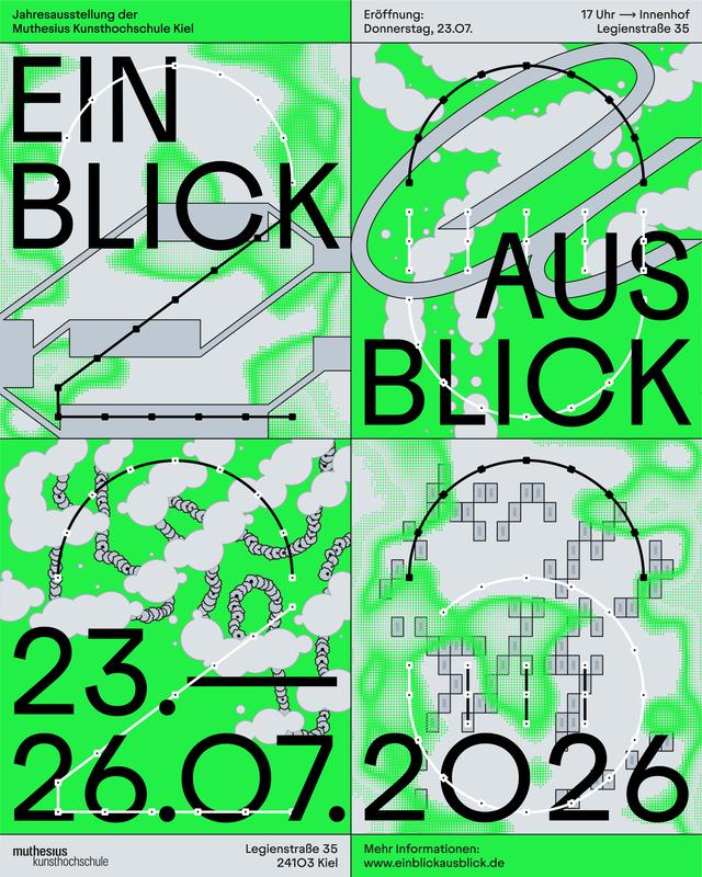 Muthesius Kunsthochschule lädt vom 23. bis 26. Juli zu ihrer Jahresausstellung „Einblick / Ausblick“ nach Kiel ein