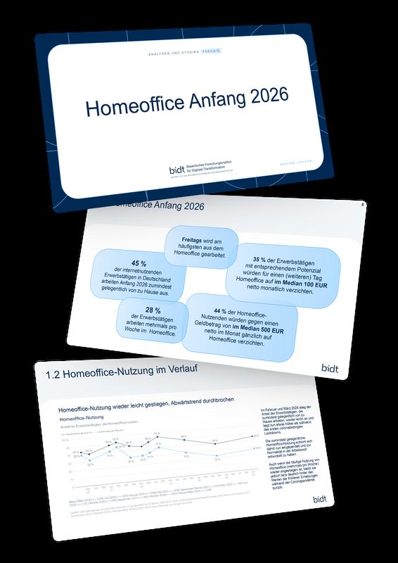 Darstellung Studie "Homeoffice Anfang 2026"