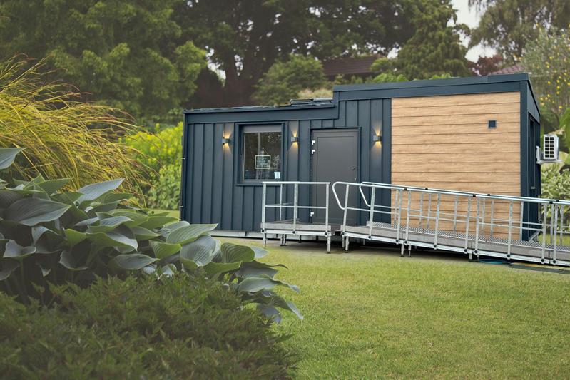 Mit dem TinyCareHome entsteht eine neue Form des Wohnens und Pflegens zwischen dem klassischen Zuhause und einer stationären Pflegeeinrichtung.