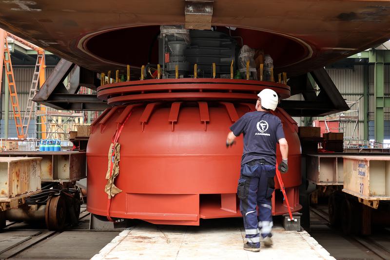 The new fisheries research vessel is to be fitted with a pumpjet. This will improve the vessel’s manoeuvrability.