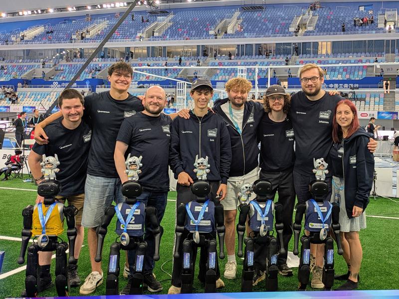 The HTWK Robots following their successful matches in China.