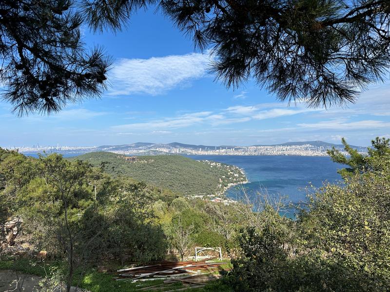 Blick von Büyükada (Prinzen-Inseln) über das Marmara-Meer in Richtung Istanbul (Asiatische Seite): Ein starkes Erdbeben könnte für die Mega-City mit mehr als 15 Millionen Einwohnern verheerende Folgen haben. 