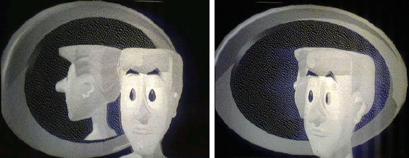 Wie bei einem Hologramm lassen sich Objekte am Display winkelabhängig aus unterschiedlichen Perspektiven betrachten. ©Fraunhofer PST
