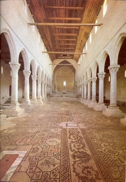 Fußbodenmosaik in Aquileia
