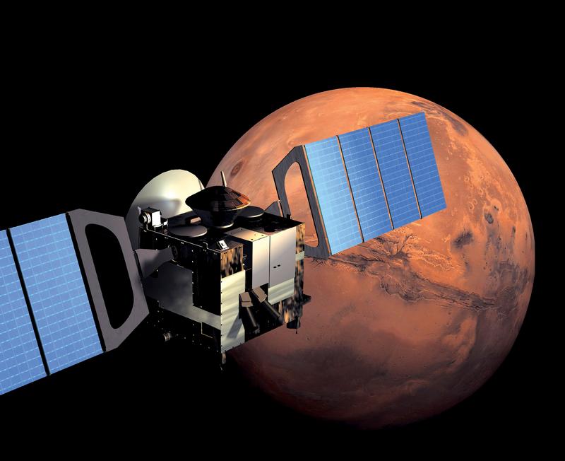 Mars Express auf dem Weg zum roten Planeten